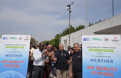 Mahindra University Collaborates with US Consulate and Bronx Community College to Install State-of-art Weather and Air Quality Monitoring Station on Campus