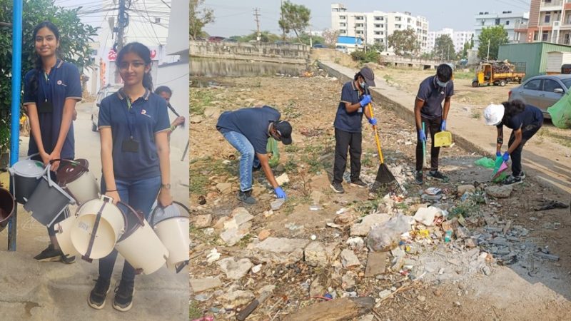 Manthan School Students are Making a Difference through their Lake Cleaning Initiative