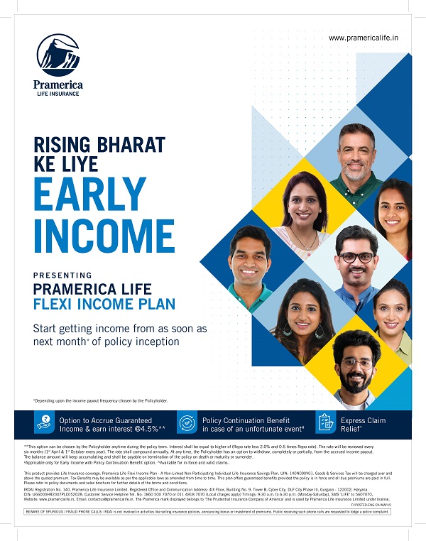 Pramerica Life Unveils Flexi Income Plan, Enhancing Financial Security for Indians