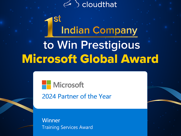 CloudThat Wins Microsoft Training Services Partner of the Year Award for 2024