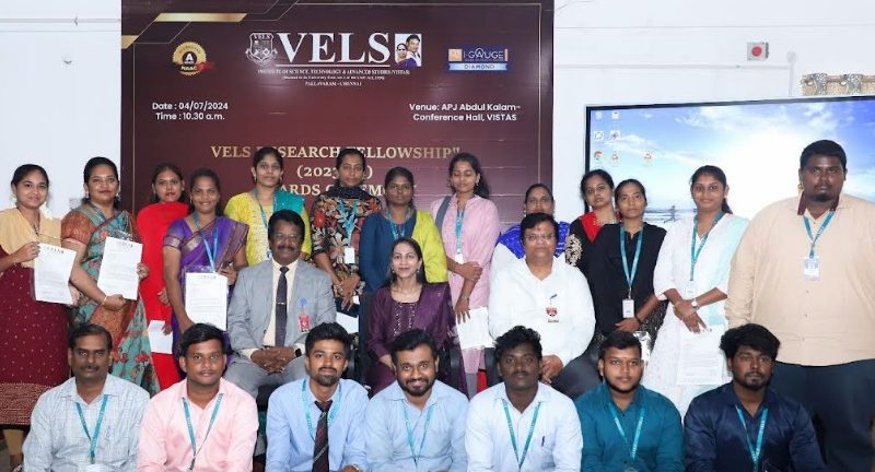 Vels University Awards Rs 1.5 Crore in Research Fellowship Grants to Promote Academic Excellence