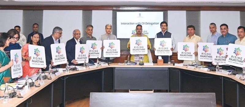 Hon’ble Chief Minister Shri Bhajanlal Sharma announces ‘Rising Rajasthan’ Investment Summit 2024, unveils its logo
