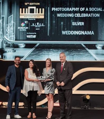 Luxury Wedding Photography Brand WeddingNama Bags Gold and Silver Trophy at WOW Awards 2024