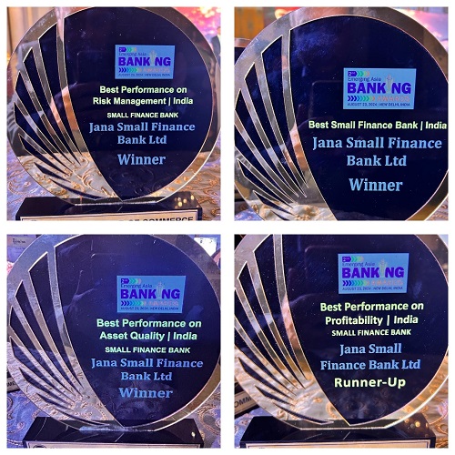 Jana Small Finance Bank Sweeps 4 Awards at ICC Emerging Asia Banking Conclave