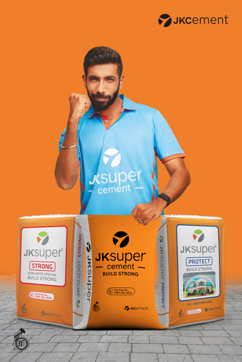 JK Super Cement Welcomes Jasprit Bumrah as Brand Ambassador, Unveils New Brand Identity