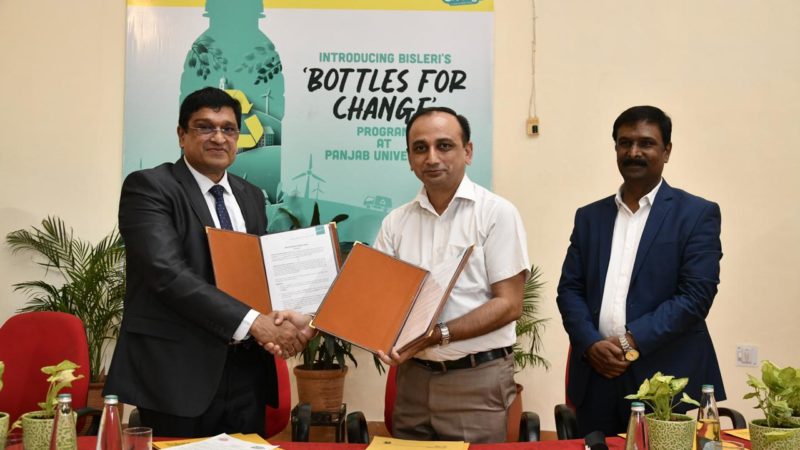 Bisleri International Partners with Panjab University to establish On-Campus Material Recovery Facility (MRF) under ‘Bottles for Change’ initiative