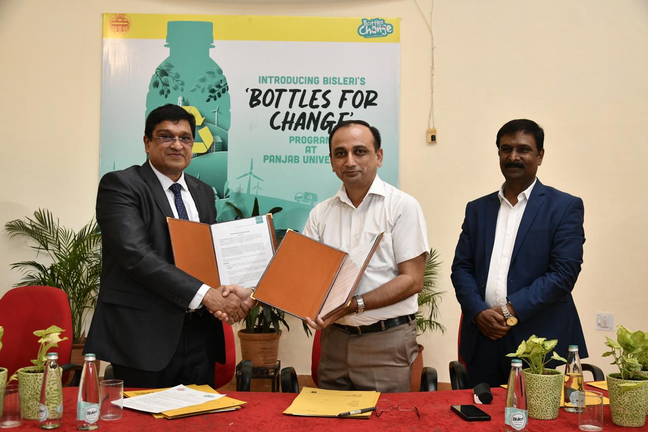 Bisleri International Partners with Panjab University to establish On-Campus Material Recovery Facility (MRF) under ‘Bottles for Change’ initiative