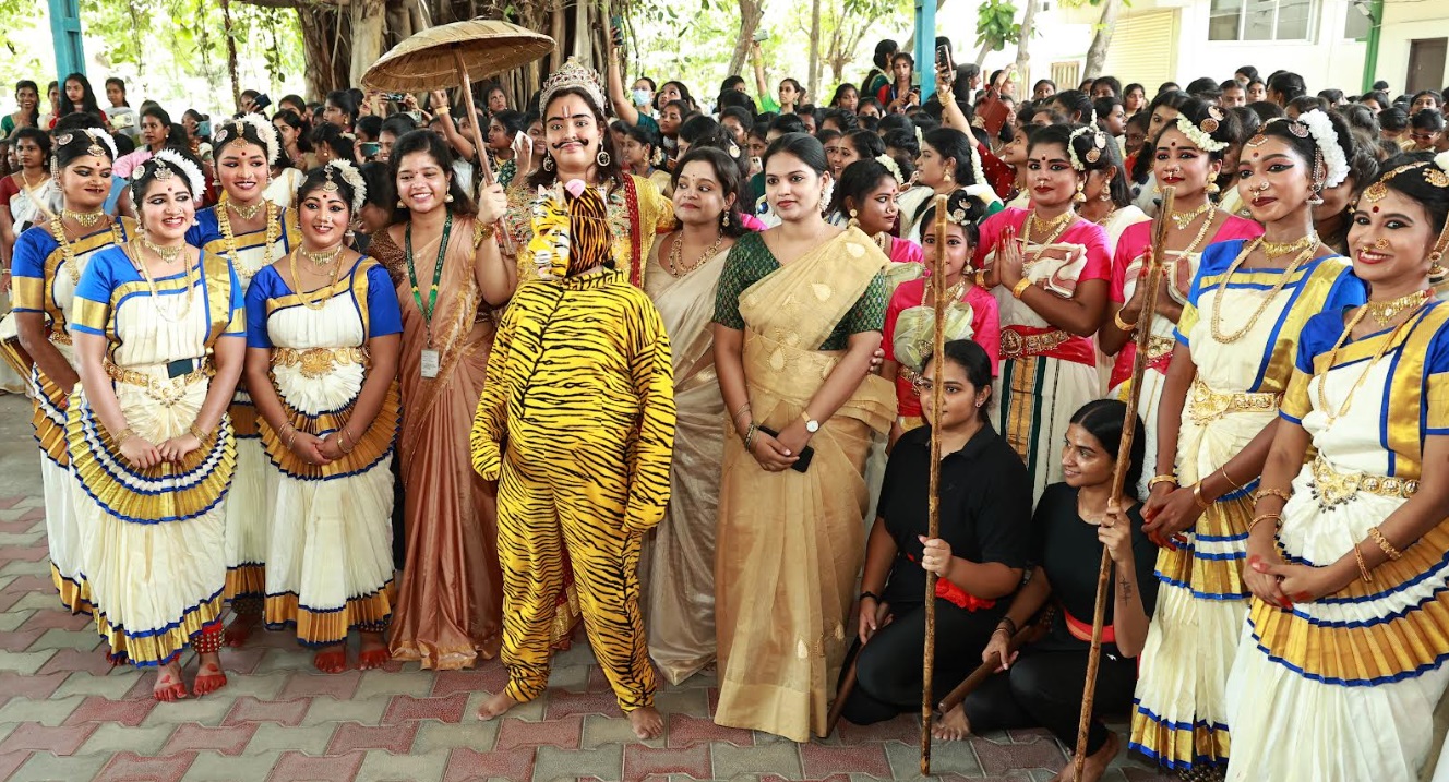 Dr. MGR-Janaki College Celebrates Onam with Dance Performances & Onam Sadya