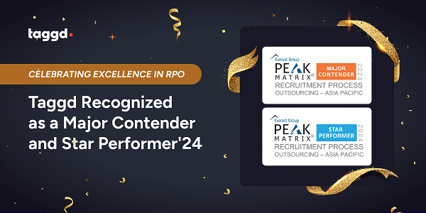 Taggd Recognized as Star Performer and Major Contender in Everest Group’s 2024 RPO APAC PEAK Matrix Assessment
