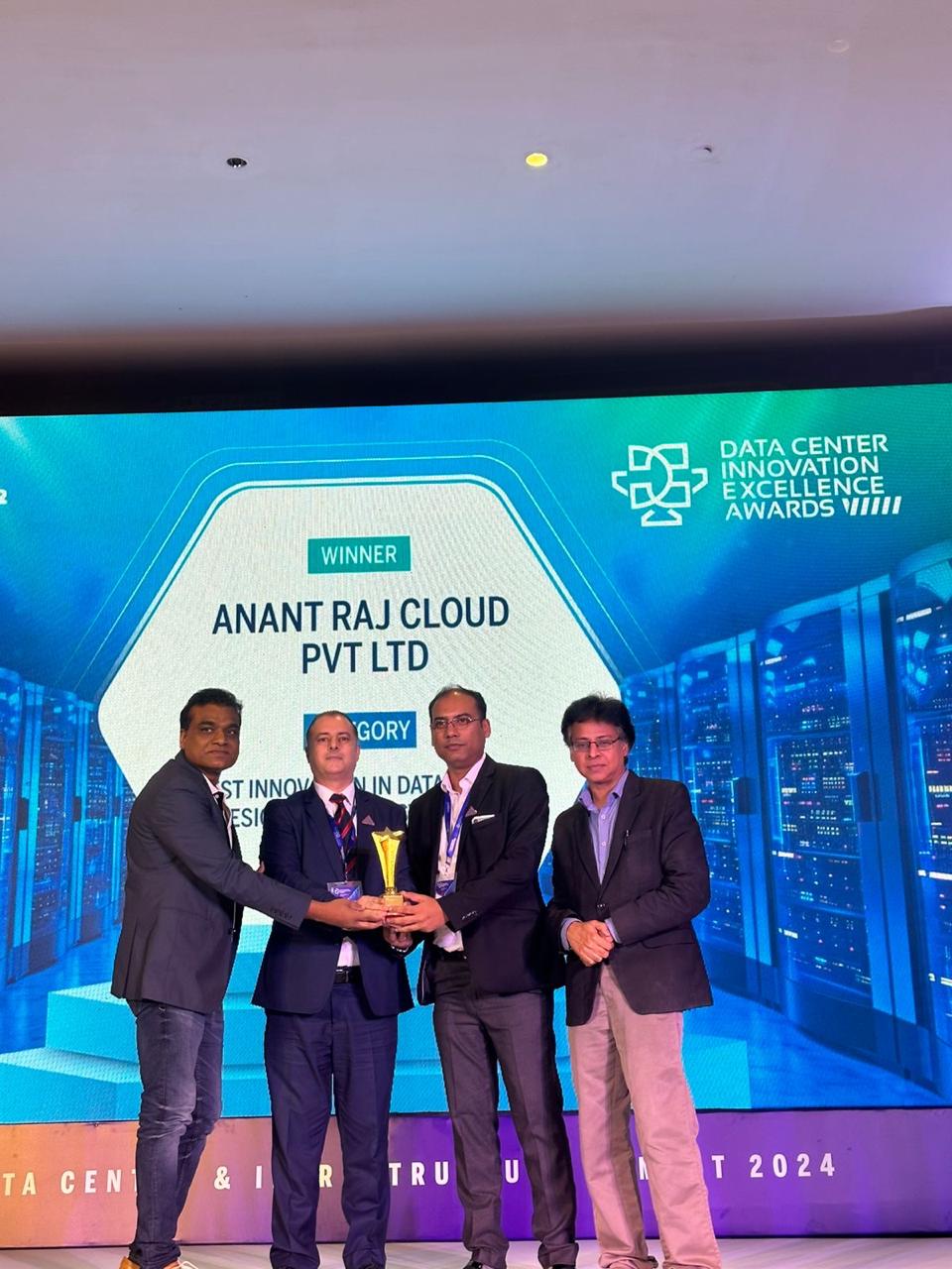 Anant Raj Cloud Wins Prestigious Award for ‘Best Innovation in Data Center Design and Infrastructure’ at Data Center Innovation Excellence Awards 2024