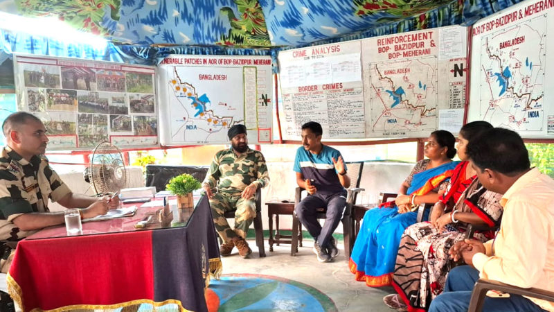 BSF organised village coordination meetings in border villages of North 24 Parganas and Nadia districts