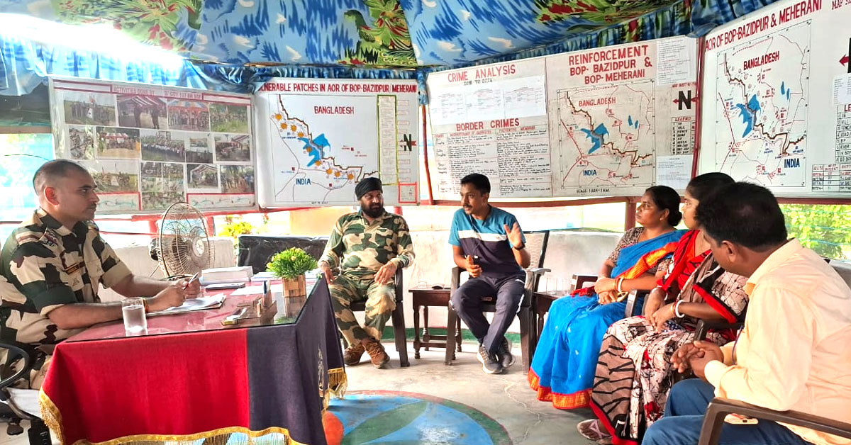 BSF organised village coordination meetings in border villages of North 24 Parganas and Nadia districts