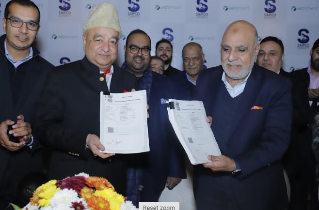 JK Cement Ltd. Marks its Presence in Jammu & Kashmir – Enters into a Joint Venture Agreement with Saifco Cements Private Limited