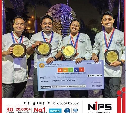 NIPS Wins National Culinary Title at Amrut AICTE Millet Recipe Competition