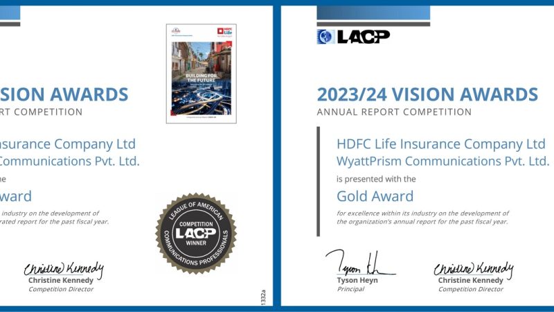 Dual Recognition for HDFC Life at the LACP Vision Awards FY 23/24