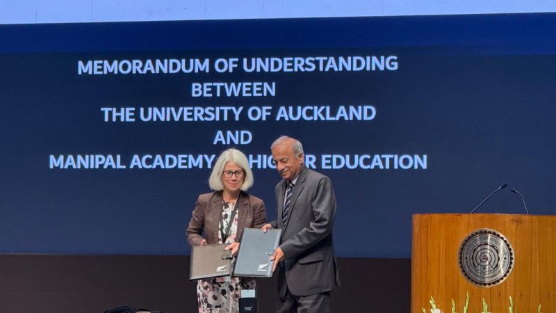 Manipal Academy of Higher Education and University of Auckland Sign MoU to Improve Academic Collaboration