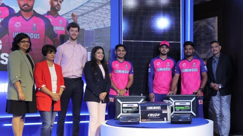 Luminous Power Technologies & Rajasthan Royals Further Strengthen their Partnership to Accelerate Solar Energy Adoption in India