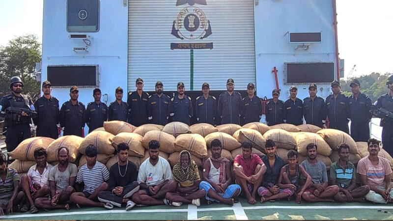 Indian Coast Guard Foils High-Seas Smuggling Bid Worth ₹1 Crore