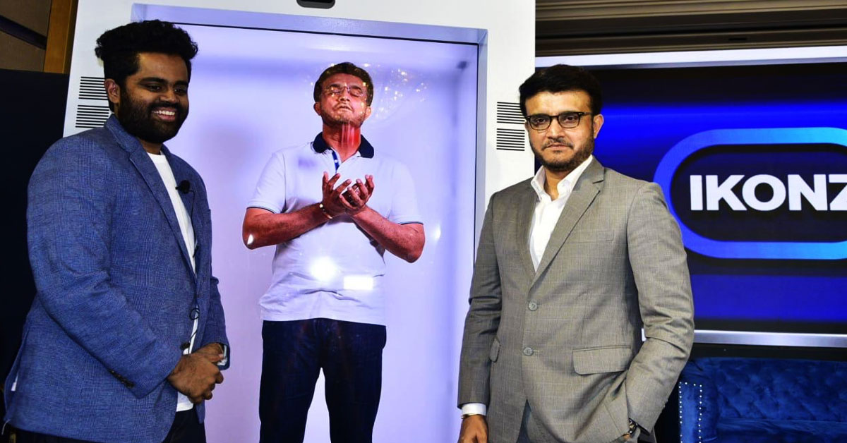 Ikonz Unveils AI Digital Avatar of Sourav Ganguly on the HXR Device
