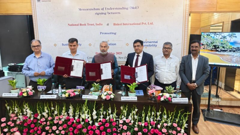 Bisleri International, NBT & CEE Sign a Joint MoU to Launch Educational Book on Plastic Waste Management for Schools in 48 Languages