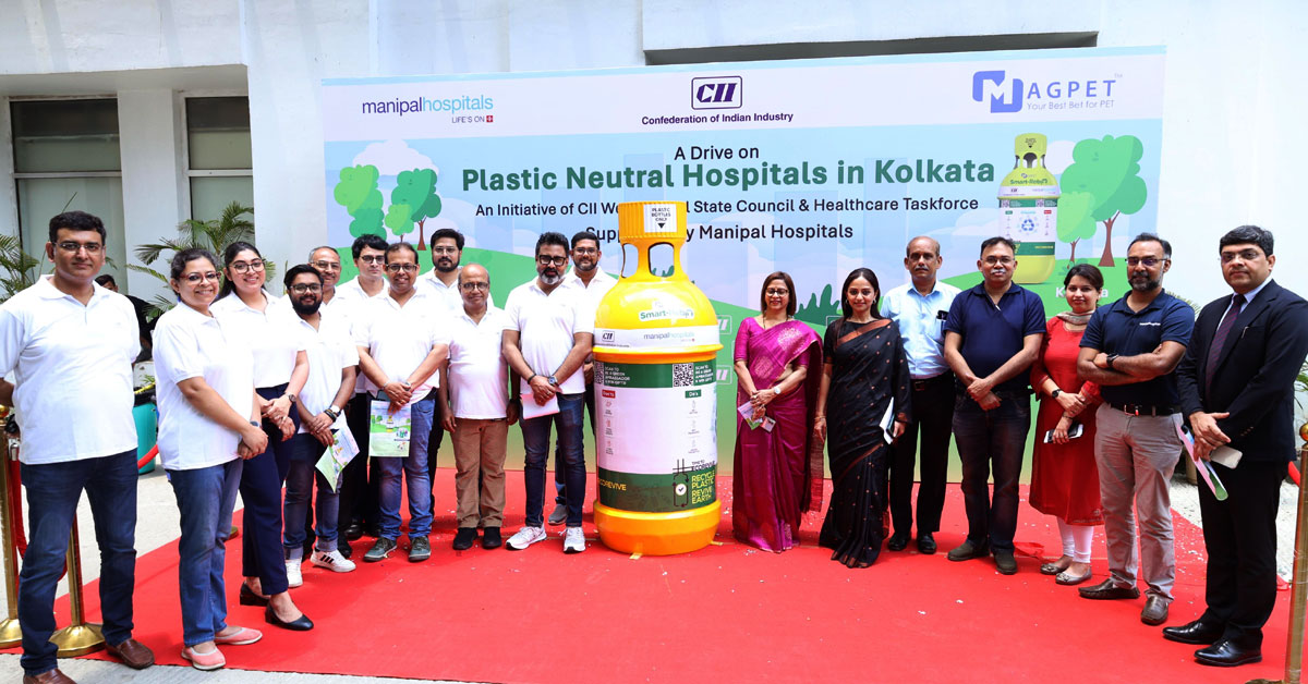 Manipal Hospitals in association with CII leads the way in sustainability with the launch of “Plastics Neutral Hospitals” initiative in Kolkata