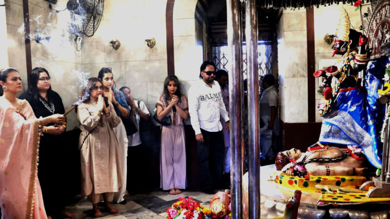 Kajol seeks blessings at Dakshineswar Kali temple and says,”This is one of the strongest roles I have ever played.”