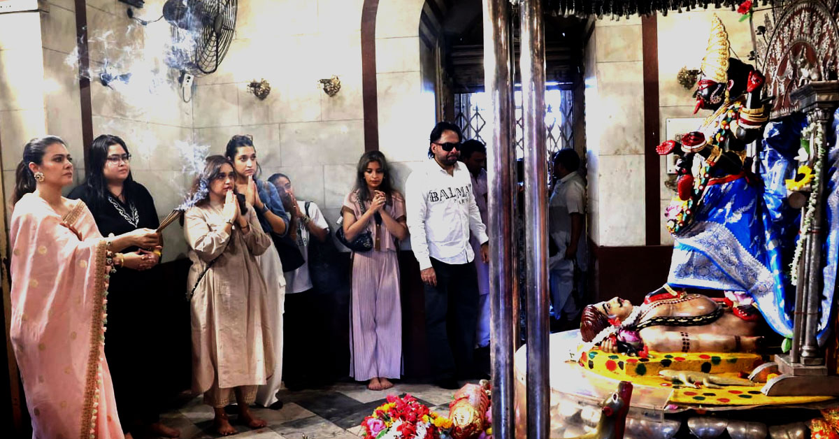 Kajol seeks blessings at Dakshineswar Kali temple and says,”This is one of the strongest roles I have ever played.”