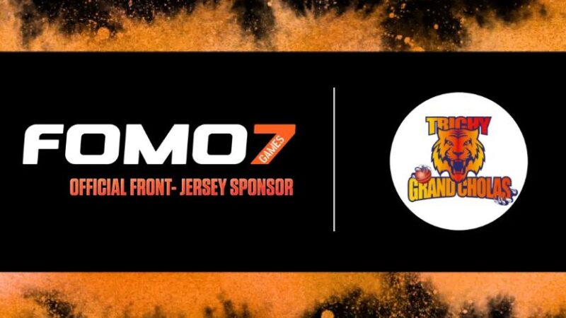 FOMO7 Continues as Front-Jersey Sponsor for Trichy Grand Cholas in TNPL 2025