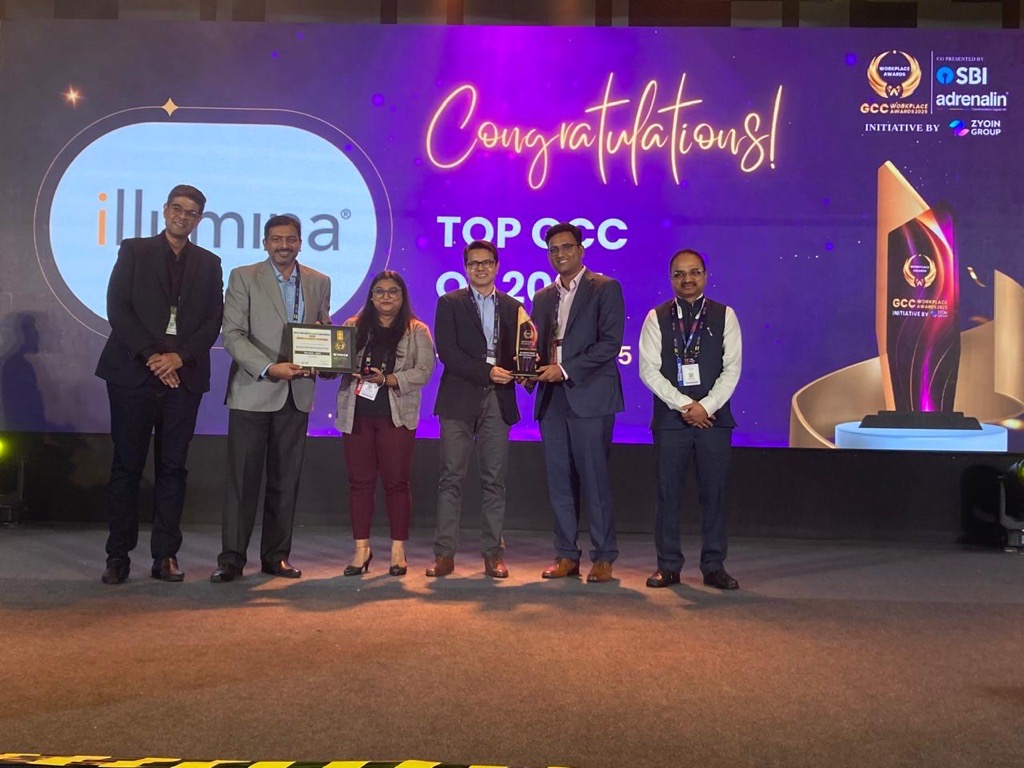 Illumina India Wins the Top GCC Award at the 2025 GCC Workplace Awards