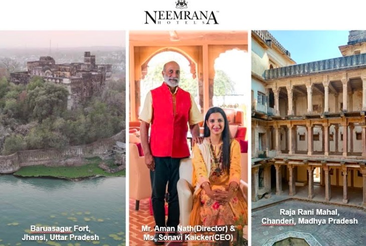 Neemrana Hotels Partners with the Uttar Pradesh and Madhya Pradesh State Governments for Two Heritage Restoration Projects under PPP Model