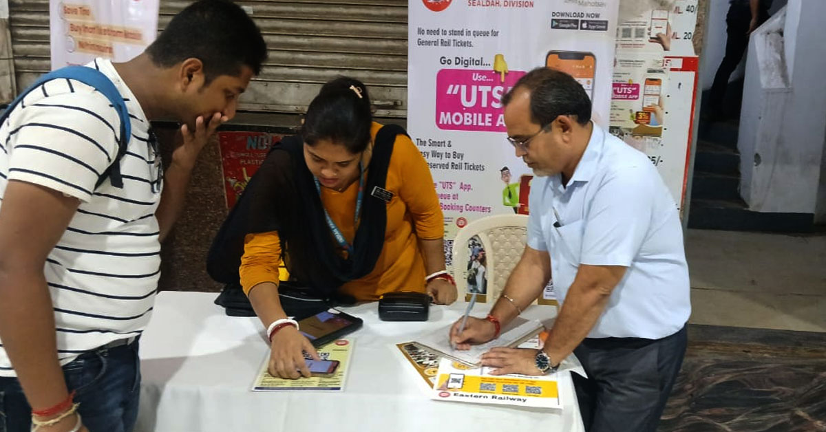 Convenience at Your Fingertips – Sealdah Division Accelerates Digital Ticketing with “Mobile-on-UTS” Promotion