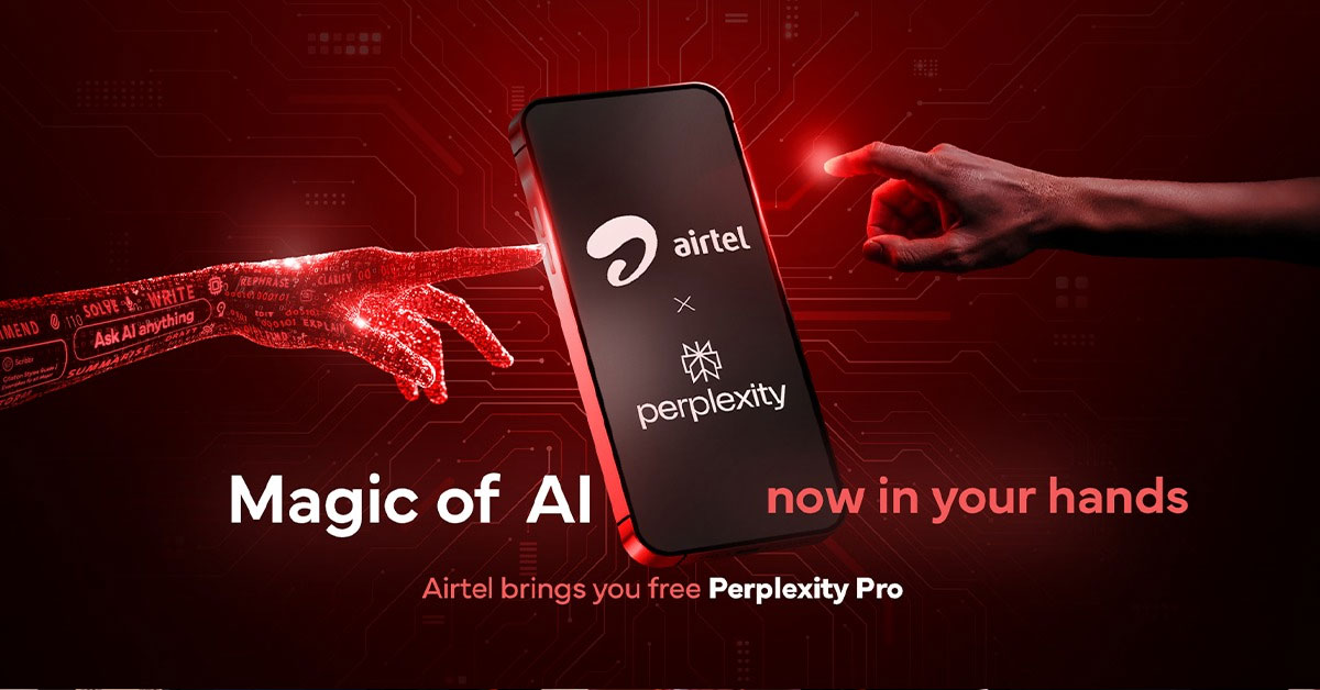 Airtel Partners with Perplexity to Offer Free Perplexity Pro Subscription to 360 Million Customers