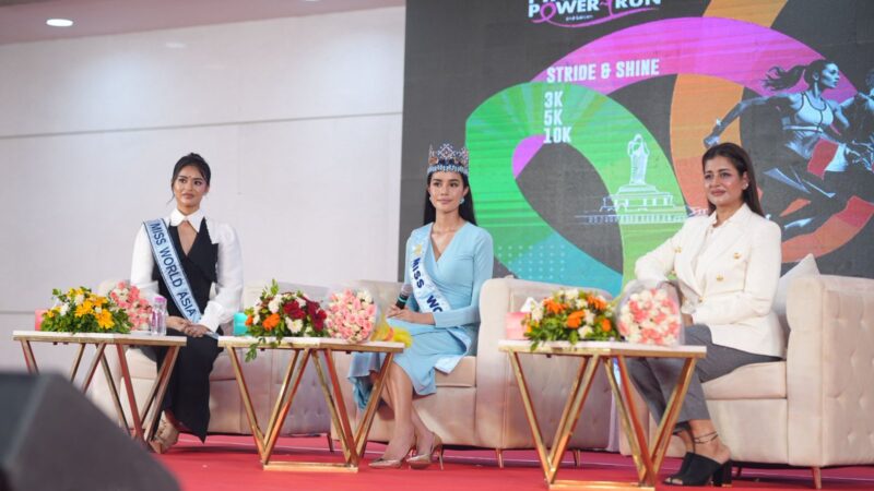 Sudha Reddy, Miss World 2025 Opal Suchata Chuangsri & Miss Asia 2025 Krishnah Gravidez inaugurate Breast Cancer Screening Centre for rural women in Dokiparru