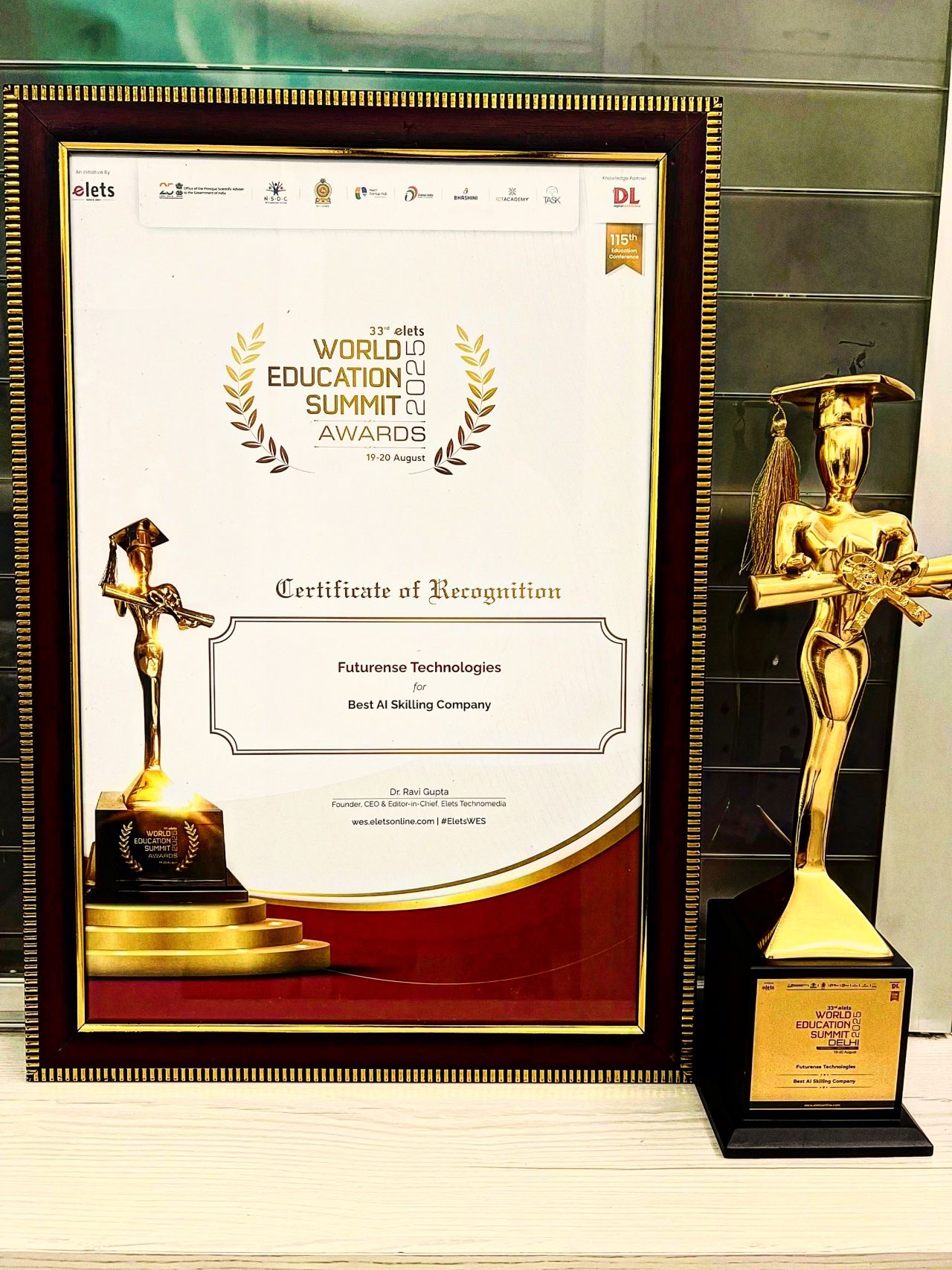 Why AI Skills Matter: Futurense Honored at World Education Summit 2025