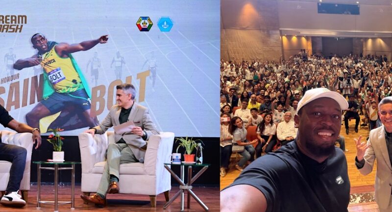 The Fastest Man on Earth, Usain Bolt, Joins Sujay Jairaj for a Fireside Chat at Jamnabai Narsee Campus, Host of DreamSetGo’s Dream Dash Finale