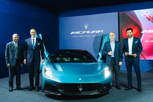 Maserati Expands into South India: VST Maserati’s Flagship Showroom Opens in Bengaluru, Unveils MCPura Supercar