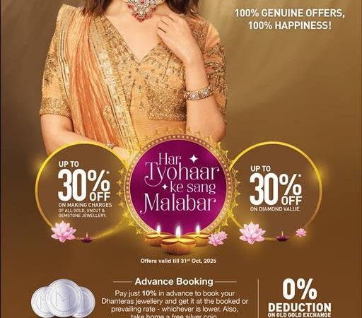 Malabar Gold & Diamonds Unveils Exclusive Diwali 2025 Offers