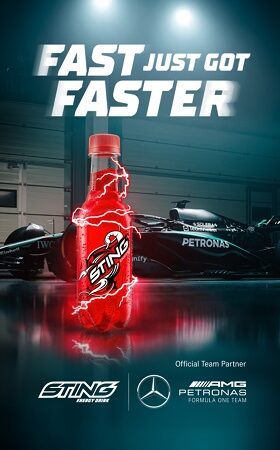 Sting Energy and Mercedes-AMG PETRONAS F1 Team Announce their Global Partnership Like Never Before – By a Car