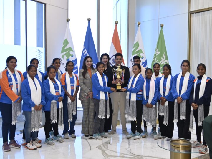 World T20 Champion Indian Women's Blind Cricket Team Meets Dr Payal Kanodia at M3M Foundation