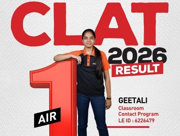 CLAT 2026: Geetali Gupta from 'Toprankers-Legal Edge' Claims AIR 1 in CLAT 2026; Institute Bags 1, 2 & 3 Once Again