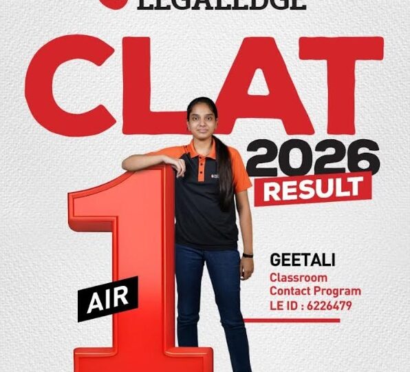 CLAT 2026: Geetali Gupta from 'Toprankers-Legal Edge' Claims AIR 1 in CLAT 2026; Institute Bags 1, 2 & 3 Once Again