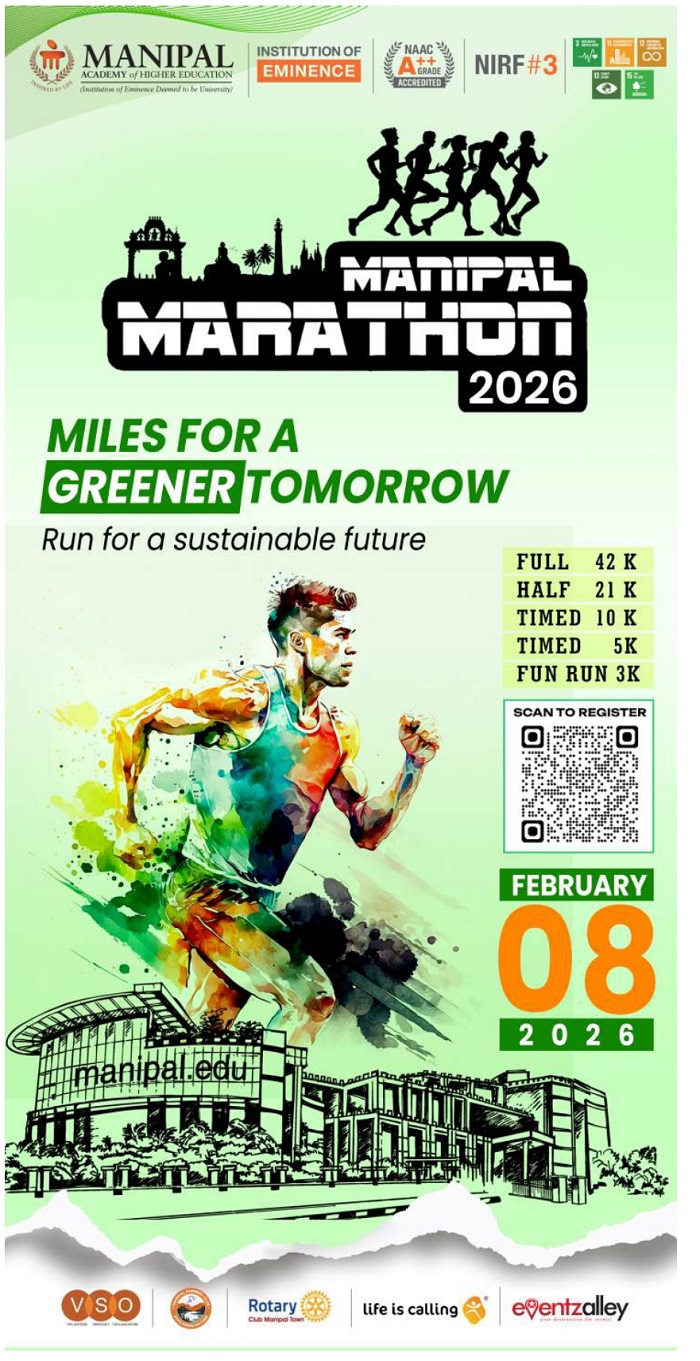 Manipal Marathon 2026: "Miles for a Greener Tomorrow" – India's Premier Student-Organised Race Invites Runners to "Run for a Sustainable Future"