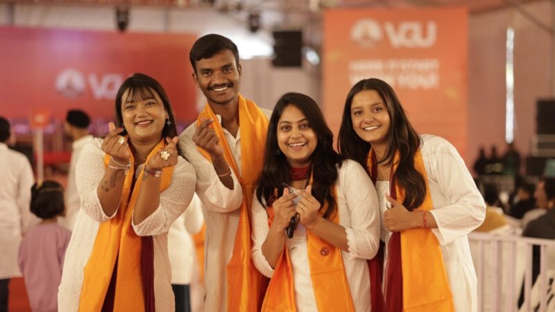 Mother Receives Degree Alongside Her Daughter at Vivekananda Global University's 9th Convocation, Inspires Thousands