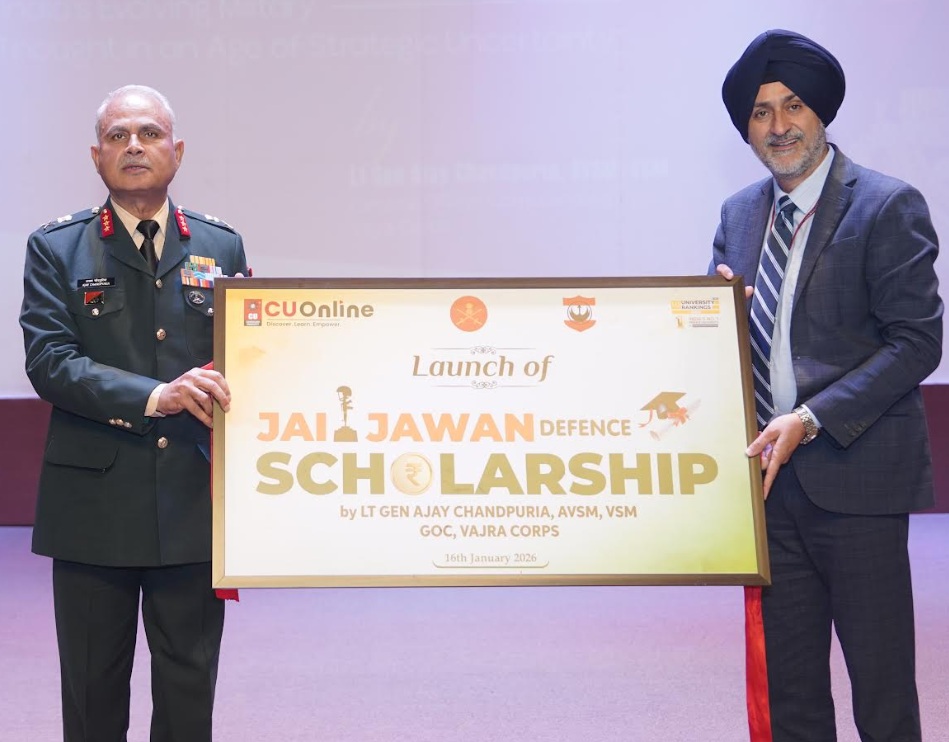 Chandigarh University Launches 'CU Online Jai Jawan Scholarship' for Family Members of Defense Personnel
