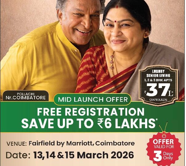 Srinivasa Palms' Redefines Retirement Living with India's First 3-in-1 Luxury Senior Living Concept