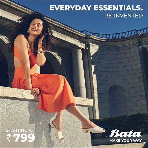 Bata India launches new "Everyday Essentials" featuring Taapsee Pannu