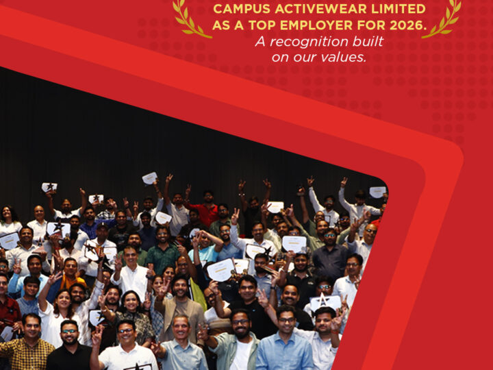 Campus Activewear Certified as India's Top Employer for 2026 by Top Employers Institute