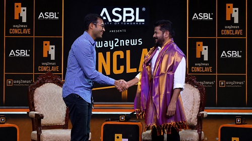 ASBL Shares the Stage with CM Revanth Reddy at Way2News Conclave on Hyderabad's Real Estate Future