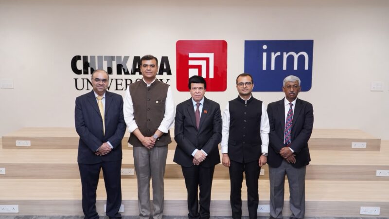 Chitkara University Launches Punjab's First IRM India Affiliate-Licensed Global Centre for Enterprise Risk Management