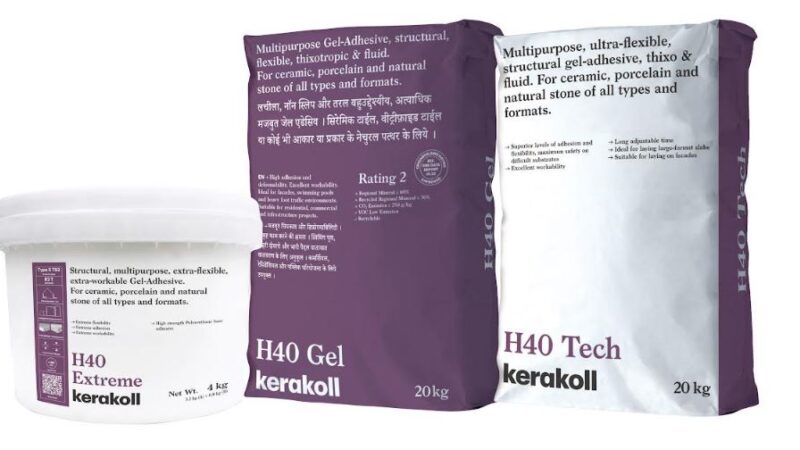 Kerakoll Strengthens H40 Family, Reinforcing H40 Gel Legacy and Introducing Next-Generation Adhesive Solutions in India